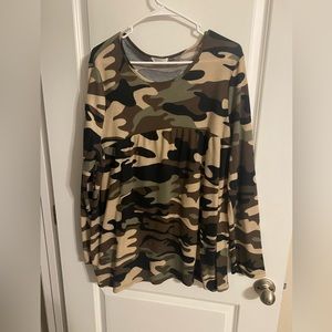 Camo sweater